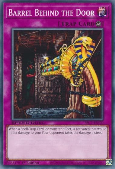 Barrel Behind the Door Speed Duel: Streets of Battle City Yu-Gi-Oh! card