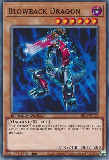 Blowback Dragon Speed Duel: Streets of Battle City Yu-Gi-Oh! card