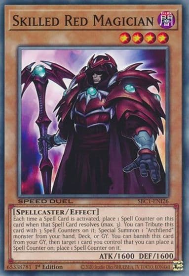 Skilled Red Magician Speed Duel: Streets of Battle City Yu-Gi-Oh! card