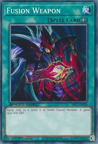 Fusion Weapon Speed Duel: Streets of Battle City Yu-Gi-Oh! card