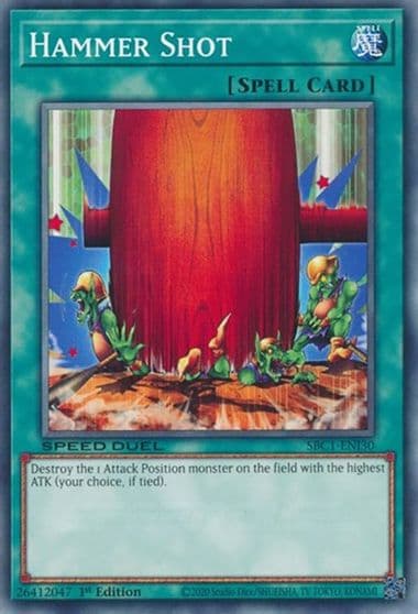 Hammer Shot Speed Duel: Streets of Battle City Yu-Gi-Oh! card