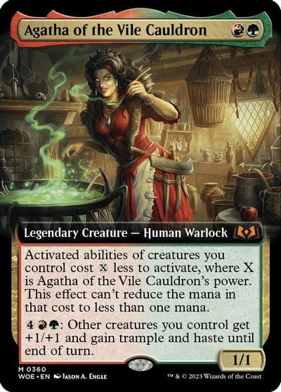 Agatha of the Vile Cauldron Extended Art Wilds of Eldraine Magic card