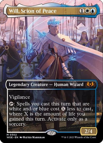 Will Scion of Peace Borderless Wilds of Eldraine Magic card