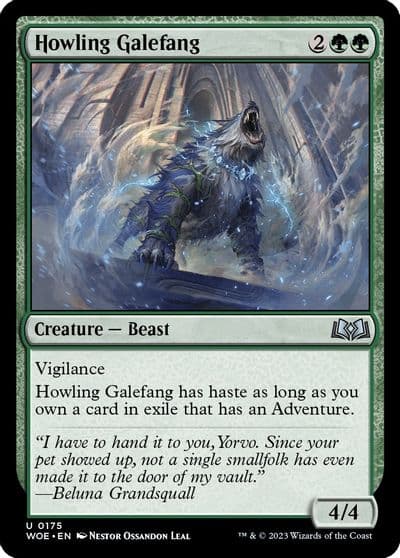 Howling Galefang Wilds of Eldraine Magic card