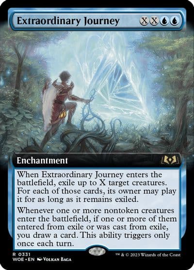 Extraordinary Journey Extended Art Wilds of Eldraine Magic card