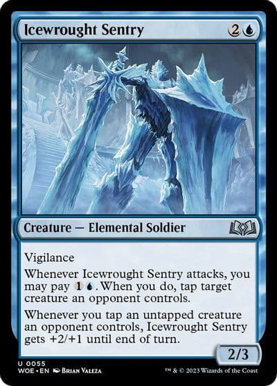 Icewrought Sentry Wilds of Eldraine Magic card