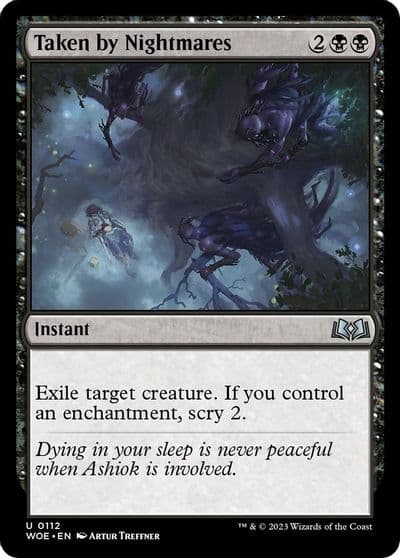 Taken by Nightmares Wilds of Eldraine Magic card