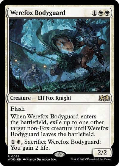 Werefox Bodyguard Wilds of Eldraine Magic card