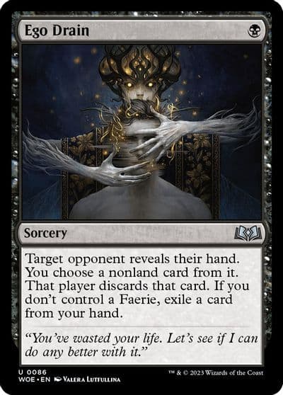 Ego Drain Wilds of Eldraine Magic card
