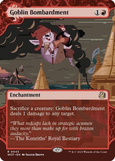 Goblin Bombardment Wilds of Eldraine: Enchanting Tales Magic card