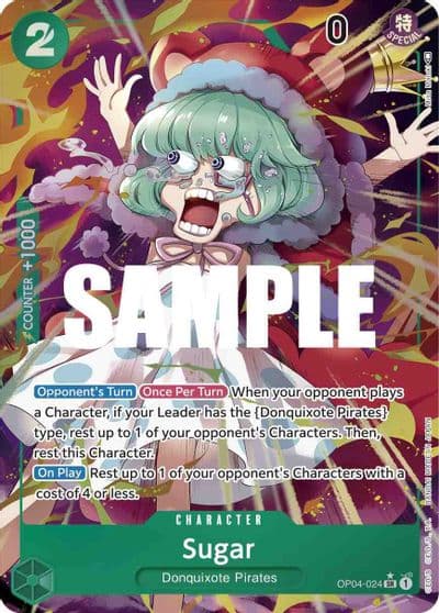 Sugar Alternate Art Kingdoms of Intrigue One Piece card