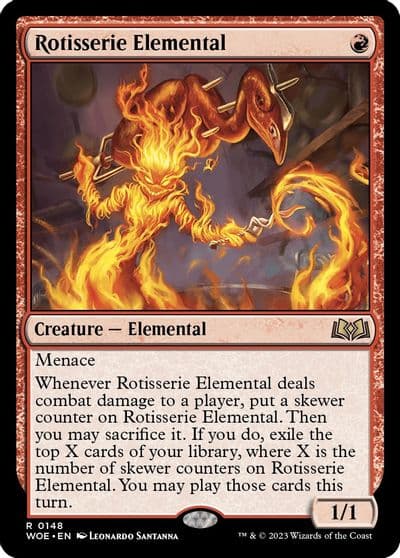 Rotisserie Elemental Wilds of Eldraine Magic card