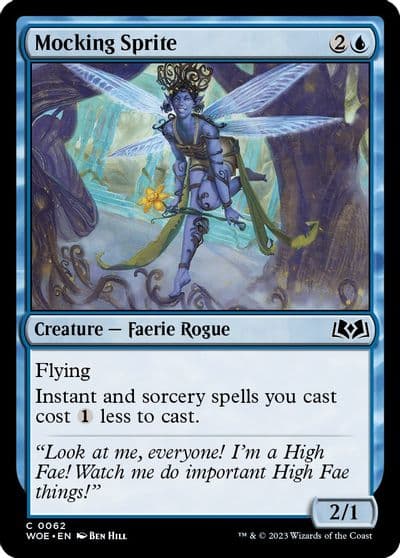 Mocking Sprite Wilds of Eldraine Magic card
