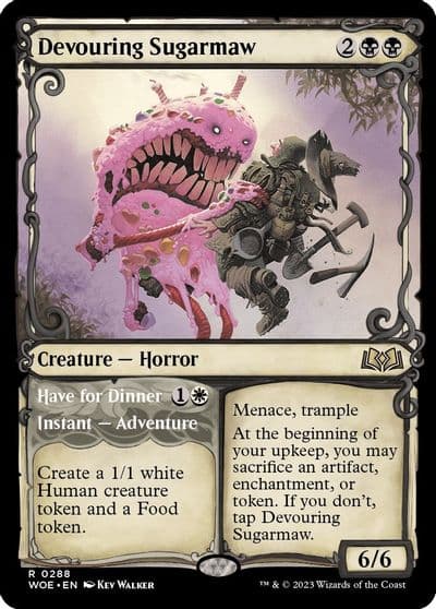 Devouring Sugarmaw Showcase Wilds of Eldraine Magic card