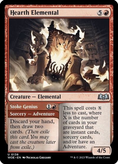 Hearth Elemental Wilds of Eldraine Magic card
