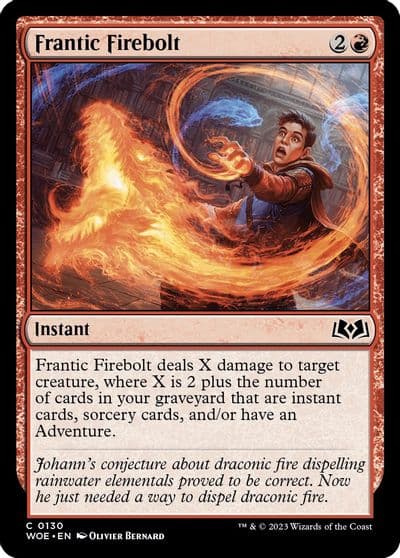 Frantic Firebolt Wilds of Eldraine Magic card