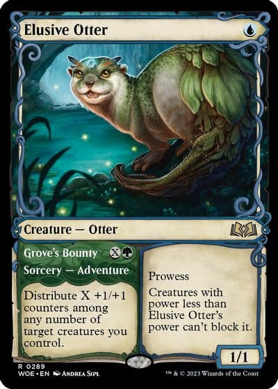 Elusive Otter Showcase Wilds of Eldraine Magic card
