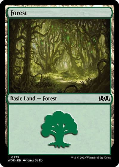 Forest 0275 Wilds of Eldraine Magic card