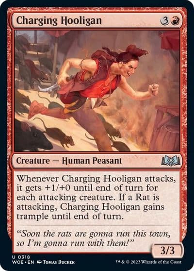 Charging Hooligan Wilds of Eldraine Magic card