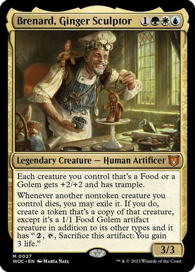 Brenard Ginger Sculptor Commander: Wilds of Eldraine Magic card