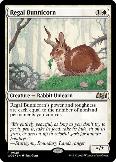 Regal Bunnicorn Wilds of Eldraine Magic card