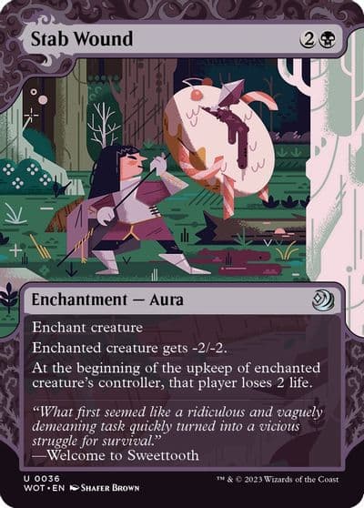 Stab Wound Wilds of Eldraine: Enchanting Tales Magic card