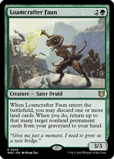 Loamcrafter Faun Commander: Wilds of Eldraine Magic card