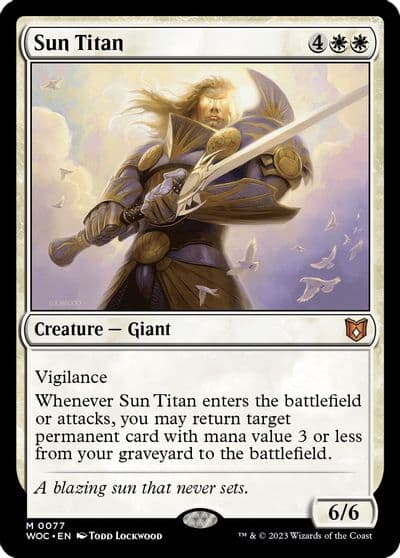 Sun Titan Commander: Wilds of Eldraine Magic card