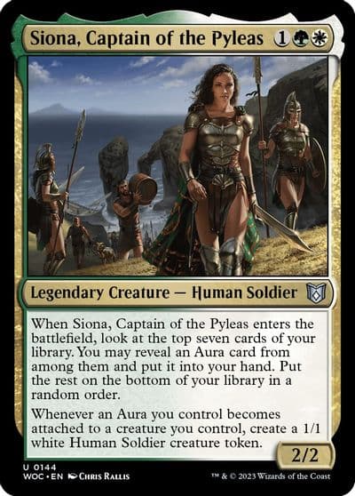 Siona Captain of the Pyleas Commander: Wilds of Eldraine Magic card