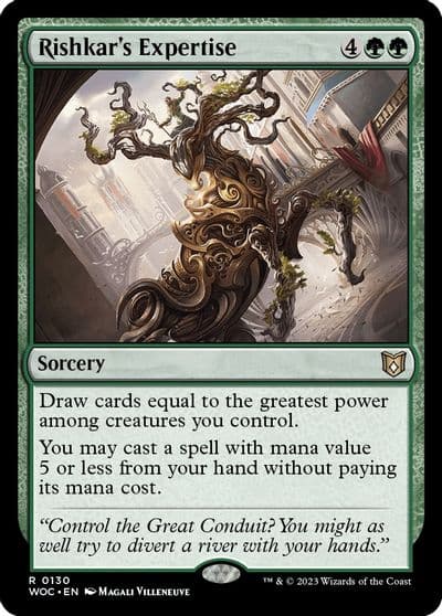 Rishkars Expertise Commander: Wilds of Eldraine Magic card