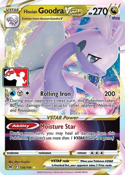 Hisuian Goodra VSTAR Prize Pack Series Cards Pokemon card