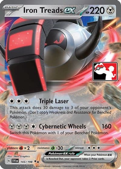 Iron Treads ex Prize Pack Series Cards Pokemon card