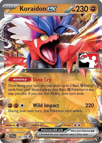Koraidon ex Prize Pack Series Cards Pokemon card