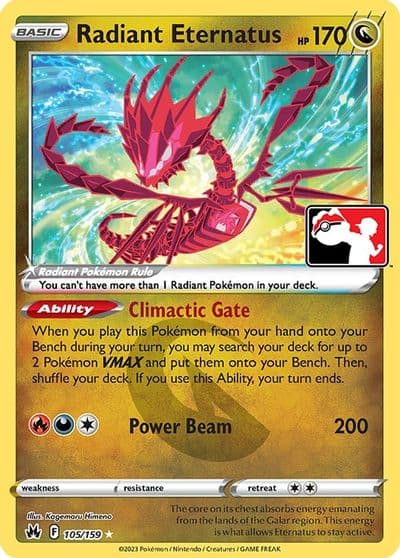 Radiant Eternatus Prize Pack Series Cards Pokemon card