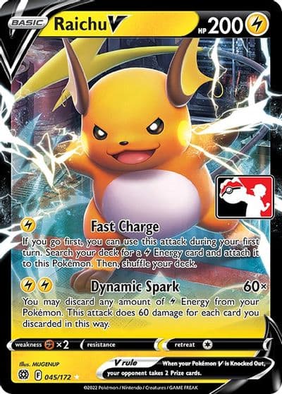 Raichu V Prize Pack Series Cards Pokemon card