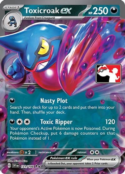 Toxicroak ex Prize Pack Series Cards Pokemon card