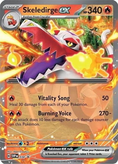 Skeledirge ex - 034 SV: Scarlet & Violet Promo Cards Pokemon card