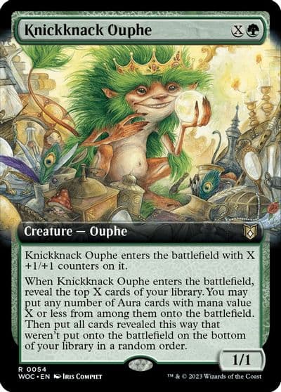 Knickknack Ouphe Extended Art Commander: Wilds of Eldraine Magic card
