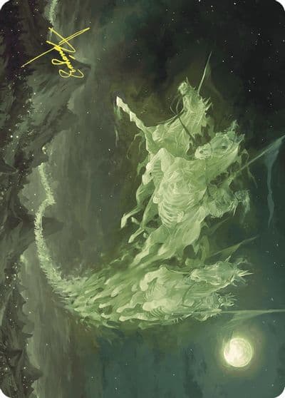 Moonshaker Cavalry Art Card Gold Stamped Signature Art Series: Wilds of Eldraine Magic card
