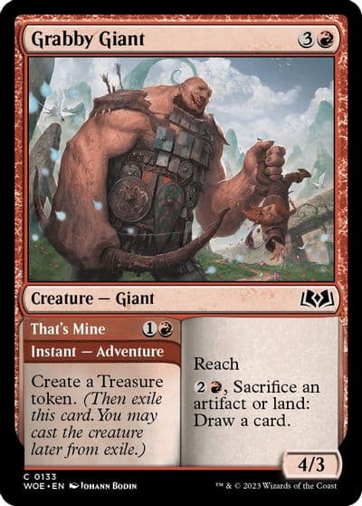 Grabby Giant Wilds of Eldraine Magic card