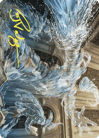 Splashy Spellcaster Art Card Gold Stamped Signature Art Series: Wilds of Eldraine Magic card