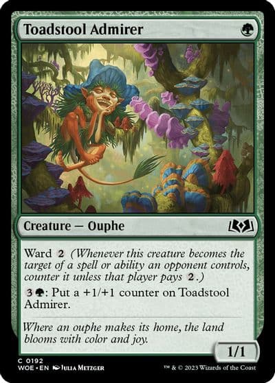 Toadstool Admirer Wilds of Eldraine Magic card