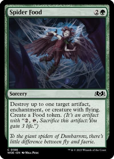 Spider Food Wilds of Eldraine Magic card