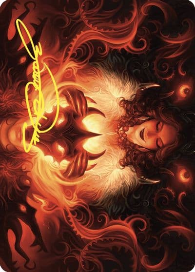 Witchs Mark Art Card Gold Stamped Signature Art Series: Wilds of Eldraine Magic card