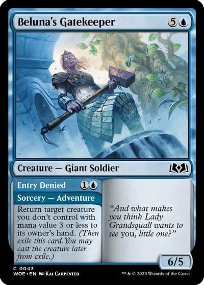 Belunas Gatekeeper Wilds of Eldraine Magic card