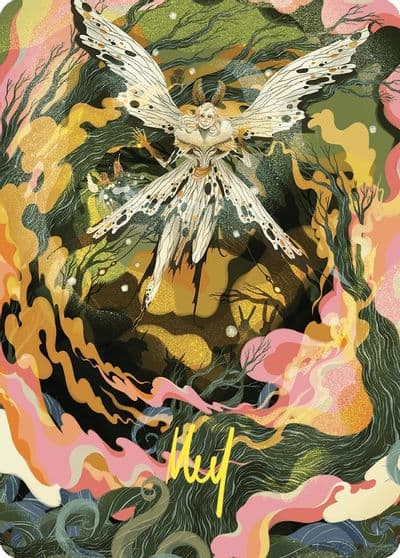 Greater Auramancy Art Card Gold Stamped Signature Art Series: Wilds of Eldraine Magic card