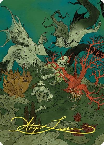 Curiosity Art Card Gold Stamped Signature Art Series: Wilds of Eldraine Magic card