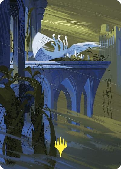 Doubling Season Art Card Gold Stamped Planeswalker Symbol Art Series: Wilds of Eldraine Magic card