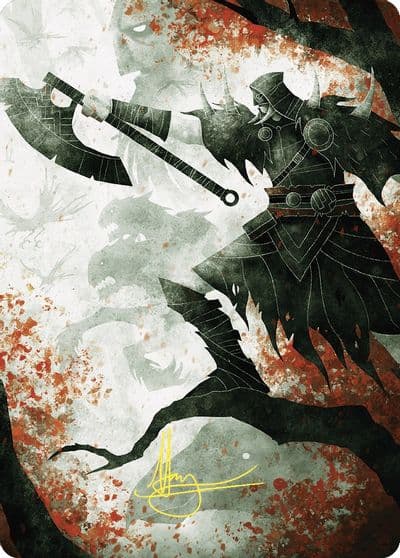 Garruks Uprising Art Card Gold Stamped Signature Art Series: Wilds of Eldraine Magic card