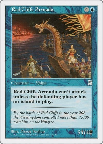 Red Cliffs Armada Portal Three Kingdoms Magic card